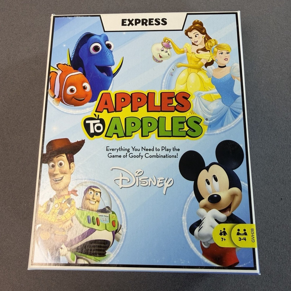 NEW Apples to Apples Express Mattel Card Game Disney Edition Sealed